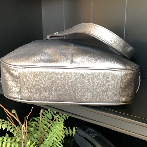 Cole Haan Tilly Crossbody Tote Gunmetal Leather - Picture 5 of 7